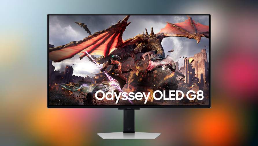 Rear connectivity ports on a premium gaming monitor