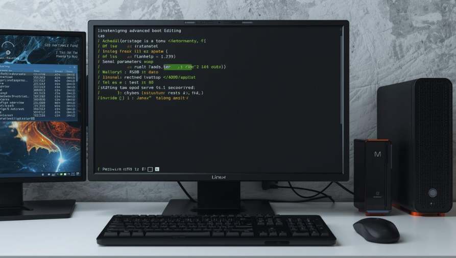 Terminal window open on a Linux desktop environment