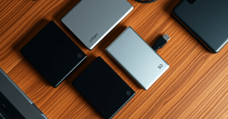 File transfer progress shown while using an external drive