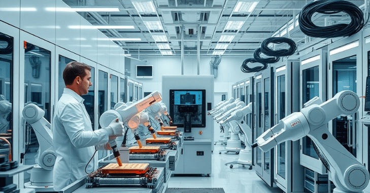 Intel 18A wafer with RibbonFET gate-all-around transistors and PowerVia backside power delivery