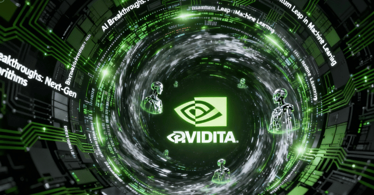 Nvidia DLSS 4.5 AI upscaling and multi frame generation running on a GeForce RTX GPU
