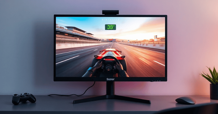 Stand and rear ports on an entry level monitor
